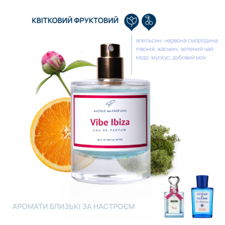 Парфумированная вода Avenue des Parfums Vibe Ibiza, 50 мл.