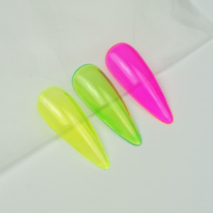Топ для ногтей витражный неоновый зеленый Shemy Neon Green, 8 мл. . Photo 2
