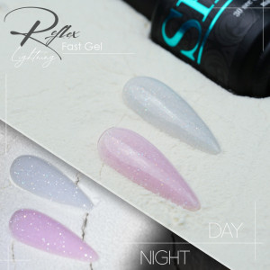 Полигель для ногтей светоотражающий Fast Gel Shemy Reflex 01, 15 мл.. Photo 2